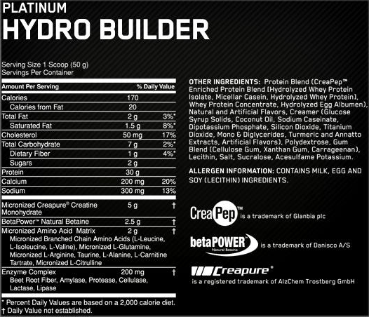 Platinum HydroBuilder 1040